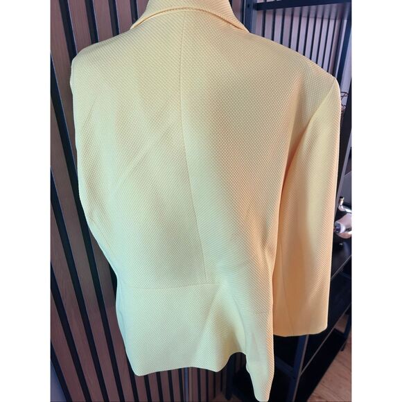 Kasper night yellow jacket blazer size 18W work attire work outfit NWT - Picture 3 of 11